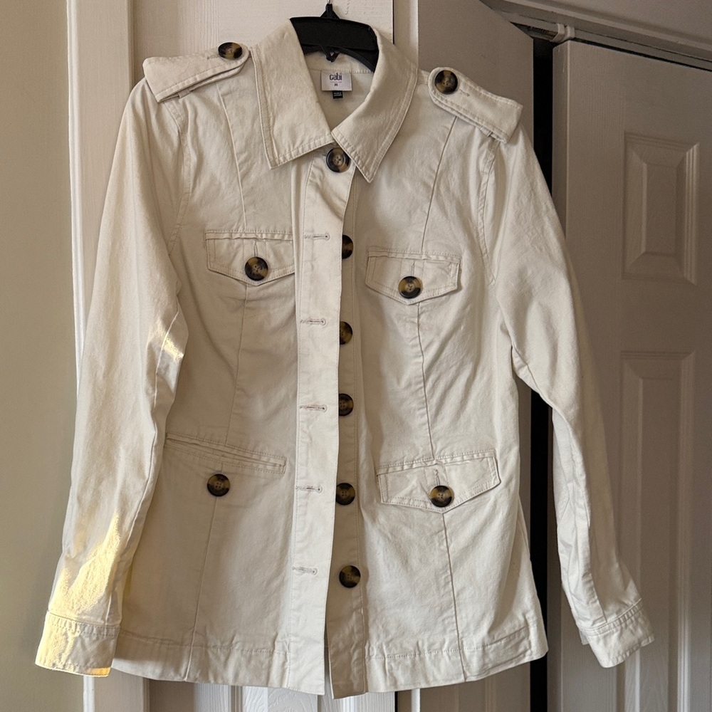 CAbi Cream Safari Jacket Sz. M